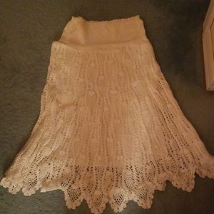 Womens Lace Maxi Skirt